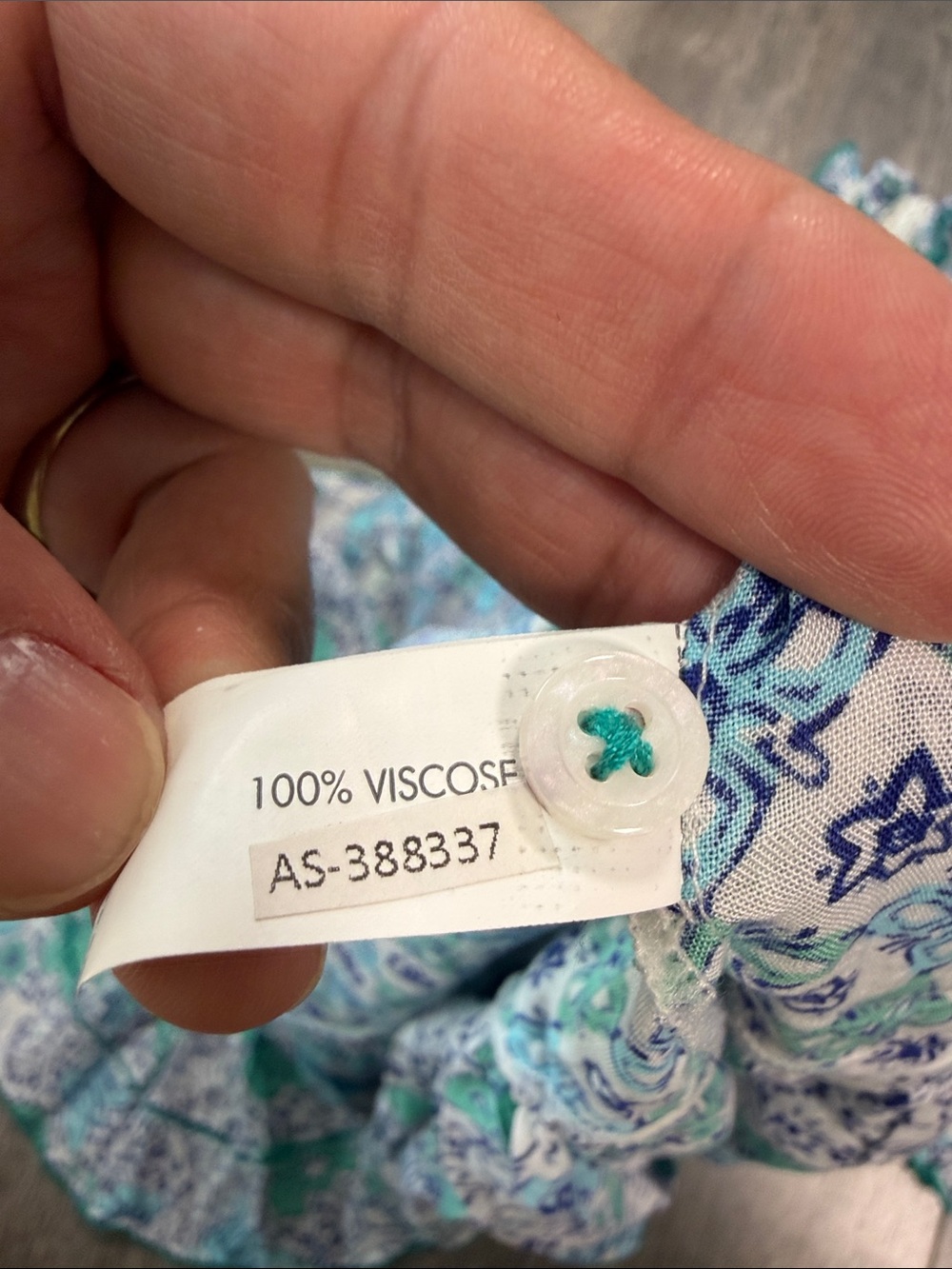 Poupette St. Barth Blue & Green Floral Smocked Mini Dress - Picture 8 of 11